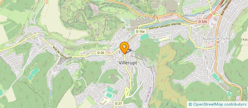 localisation de l'entreprise COIFFURE D'AMI  VILLERUPT