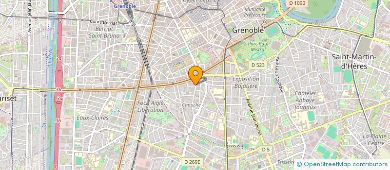 localisation de l'entreprise COIFFURE D'ETOILES à GRENOBLE