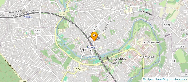 localisation de l'entreprise COIFFURE DANIEL DELARUE à BRUNOY