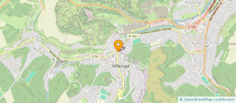 localisation de l'entreprise COIFFURE DE L'EST  VILLERUPT