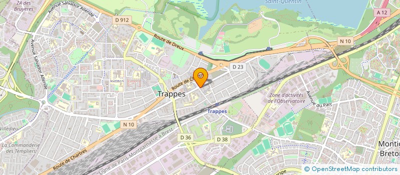 localisation de l'entreprise COIFFURE DE LA GARE  TRAPPES