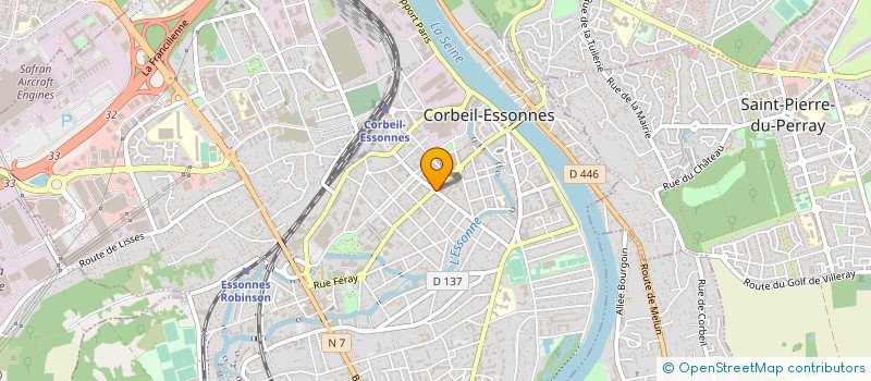 localisation de l'entreprise COIFFURE DE LIEUSAINT à CORBEIL-ESSONNES