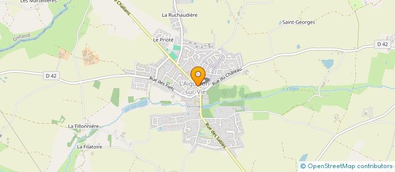 localisation de l'entreprise COIFFURE DEL'ANGE  L'AIGUILLON-SUR-VIE