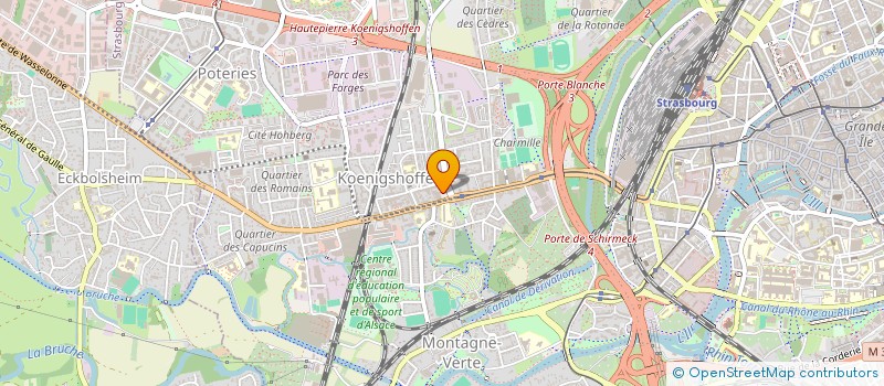 localisation de l'entreprise COIFFURE DEMET SARL à STRASBOURG
