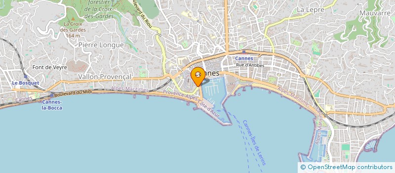 localisation de l'entreprise COIFFURE DESMONS à CANNES