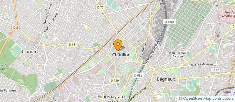 localisation de l'entreprise COIFFURE DIFFUSION à CHATILLON