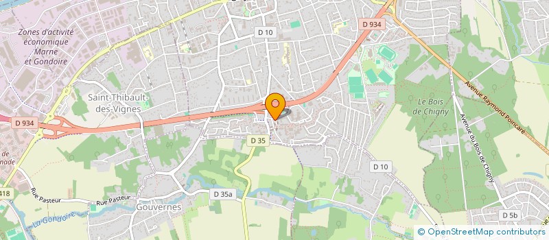 localisation de l'entreprise COIFFURE DONDEY PATRICK  LAGNY-SUR-MARNE