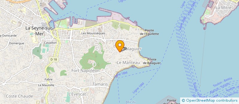 localisation de l'entreprise COIFFURE DU COEUR à LA SEYNE-SUR-MER