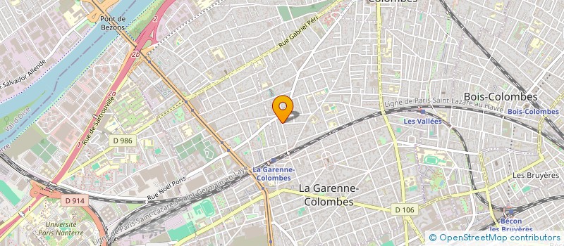 localisation de l'entreprise COIFFURE DU COMMERCE  COLOMBES
