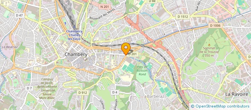 localisation de l'entreprise COIFFURE DU LYCEE  CHAMBERY