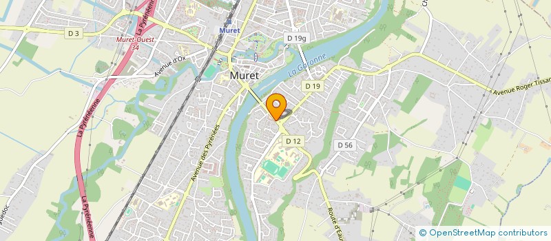 localisation de l'entreprise COIFFURE DUBARRY  MURET