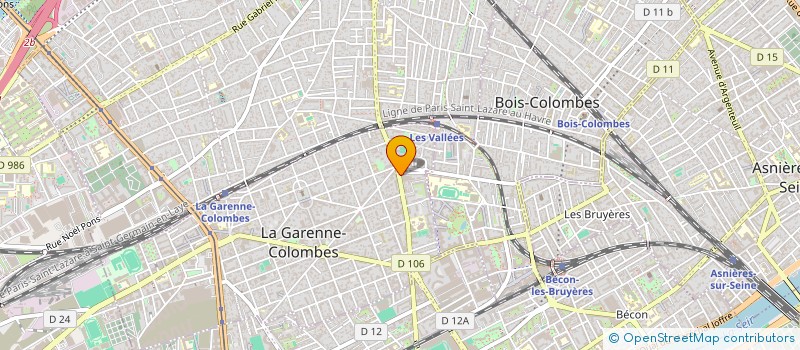 localisation de l'entreprise COIFFURE ET CREATION à LA GARENNE-COLOMBES
