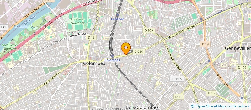 localisation de l'entreprise COIFFURE ET DEVELLOPEMENT à COLOMBES