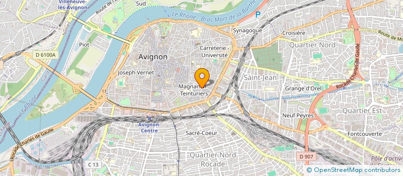 localisation de l'entreprise COIFFURE ET SOINS CAPILLAIRES BAS à AVIGNON
