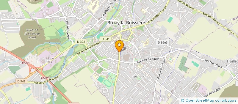 localisation de l'entreprise COIFFURE EXP'HAIR 62  BRUAY-LA-BUISSIERE