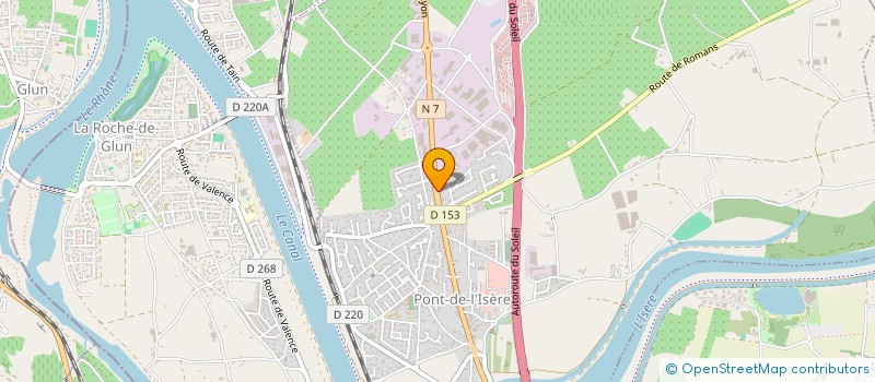 localisation de l'entreprise COIFFURE FABRICE GIOVANNINI  PONT-DE-L'ISERE