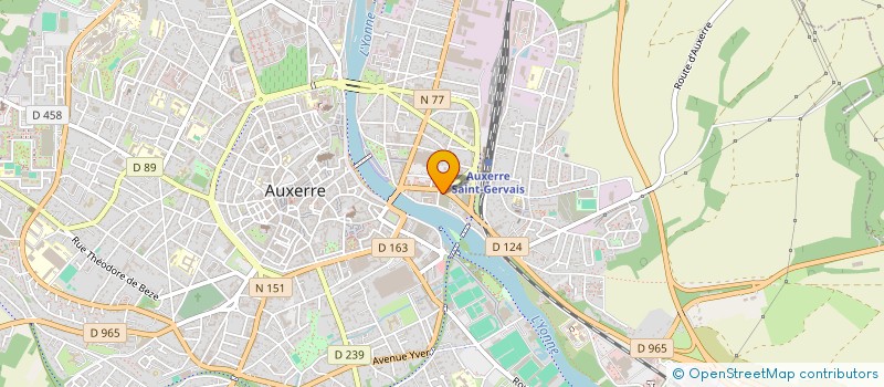 localisation de l'entreprise COIFFURE GAMBETTA à AUXERRE