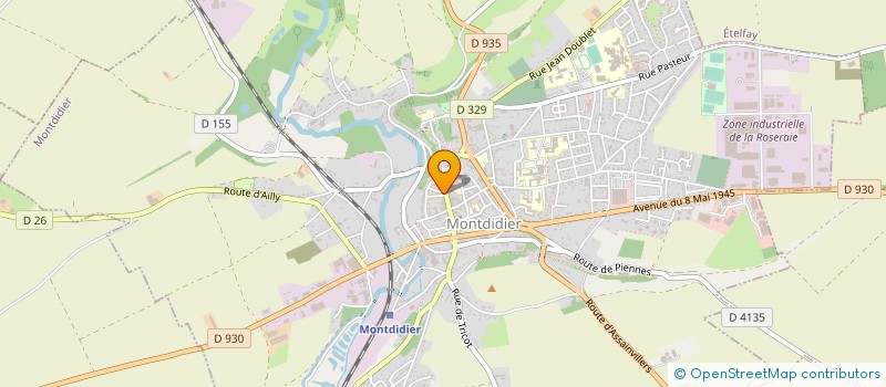 localisation de l'entreprise COIFFURE GEBLEUX à MONTDIDIER