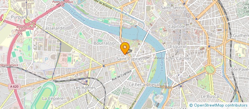 localisation de l'entreprise COIFFURE GEORGES à TOULOUSE