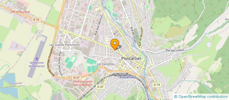 localisation de l'entreprise COIFFURE HERMANCE à PONTARLIER
