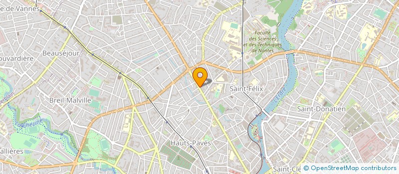 localisation de l'entreprise COIFFURE JODET à NANTES