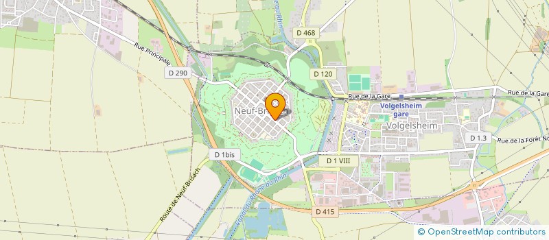 localisation de l'entreprise COIFFURE KLEIN  NEUF-BRISACH