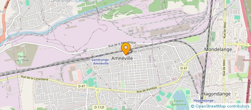 localisation de l'entreprise COIFFURE KLEIN à AMNEVILLE