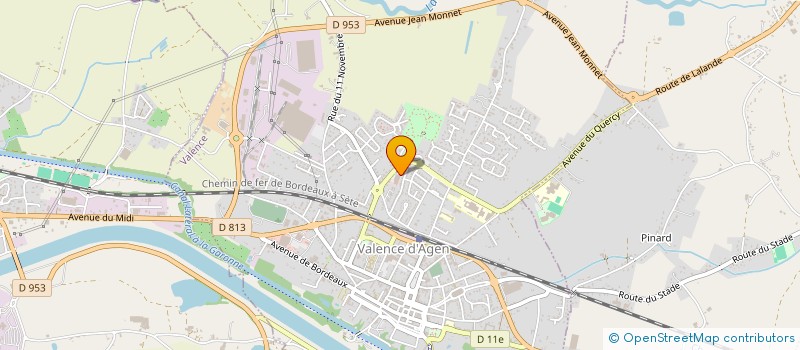 localisation de l'entreprise COIFFURE LA GARENNE à VALENCE