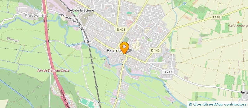 localisation de l'entreprise COIFFURE LC  BRUMATH