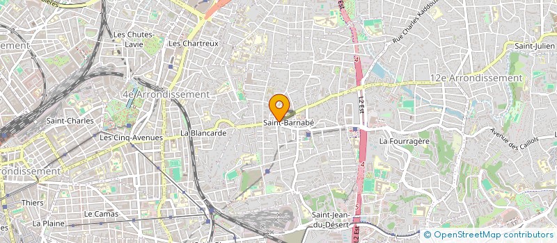 localisation de l'entreprise COIFFURE LE MONTAIGNE à MARSEILLE