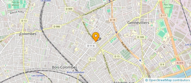 localisation de l'entreprise COIFFURE LIBANAISE  BOIS-COLOMBES