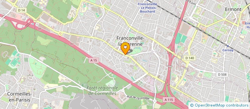 localisation de l'entreprise COIFFURE MARIZ' HAIR  FRANCONVILLE