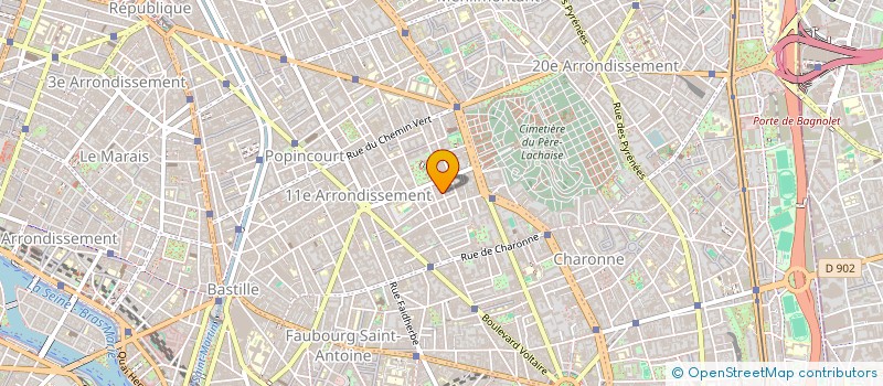 localisation de l'entreprise COIFFURE MARTINE  PARIS