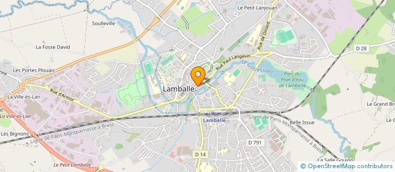 localisation de l'entreprise COIFFURE MLB à LAMBALLE-ARMOR
