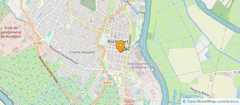 localisation de l'entreprise COIFFURE MODERNE SARL à ROCHEFORT