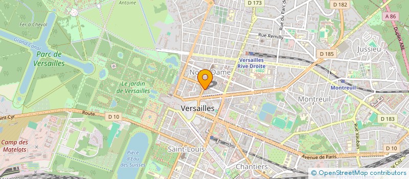 localisation de l'entreprise COIFFURE MT à VERSAILLES