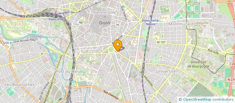 localisation de l'entreprise COIFFURE NATURE à DIJON