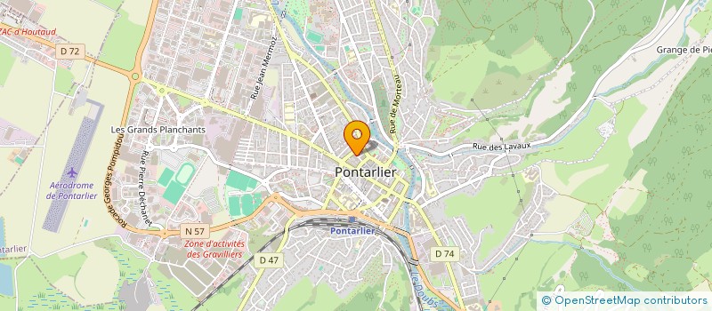 localisation de l'entreprise COIFFURE NATURE à PONTARLIER