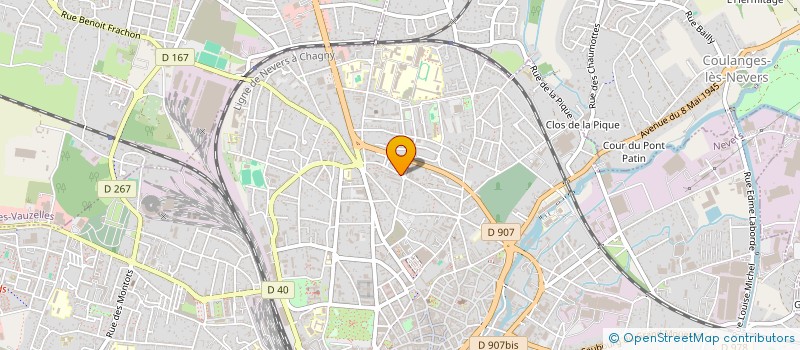 localisation de l'entreprise COIFFURE NERAT à NEVERS