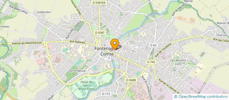 localisation de l'entreprise COIFFURE PARENTHESE  FONTENAY-LE-COMTE