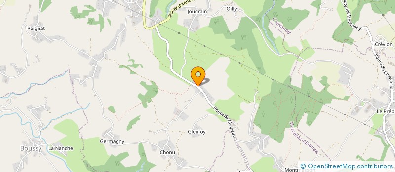 localisation de l'entreprise COIFFURE PLATINE  MARCELLAZ-ALBANAIS