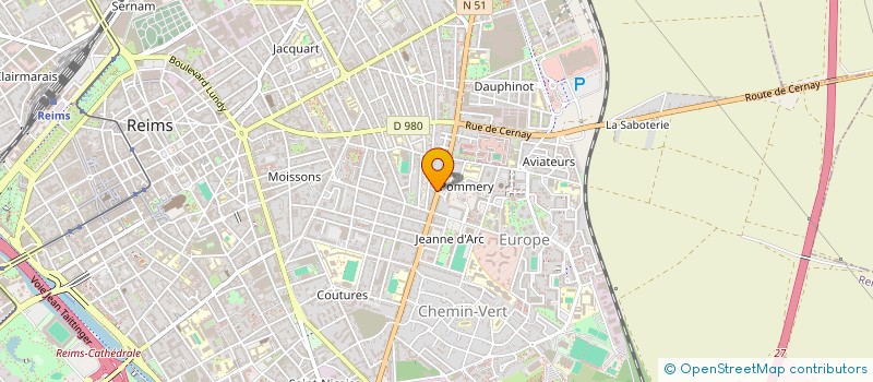 localisation de l'entreprise COIFFURE POMMERY  REIMS