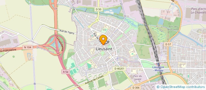 localisation de l'entreprise COIFFURE PRIVILEGE STUDIO  LIEUSAINT