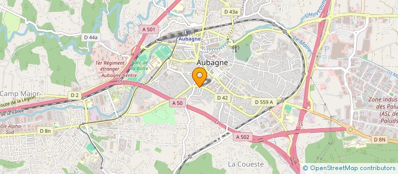 localisation de l'entreprise COIFFURE RECTO VERSO à AUBAGNE