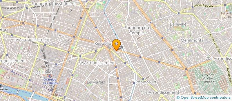 localisation de l'entreprise COIFFURE REPUBLIQUE  PARIS