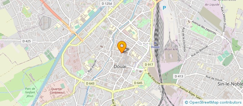 localisation de l'entreprise COIFFURE ROYALE à DOUAI
