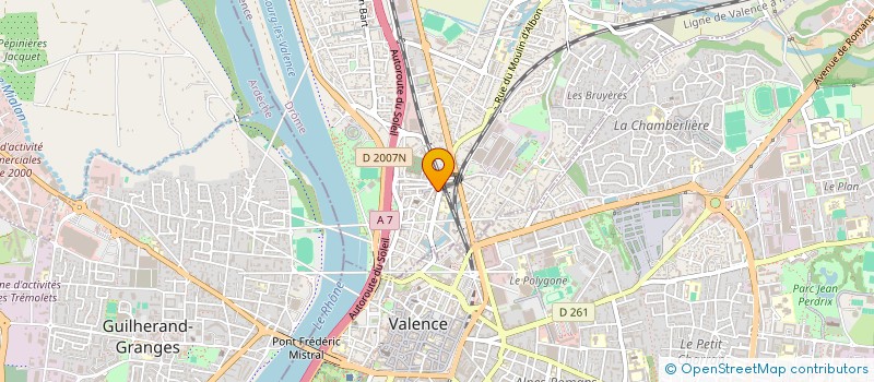 localisation de l'entreprise COIFFURE RUISS D'OR à BOURG-LES-VALENCE
