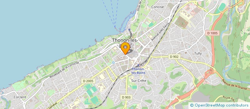 localisation de l'entreprise COIFFURE S à THONON-LES-BAINS