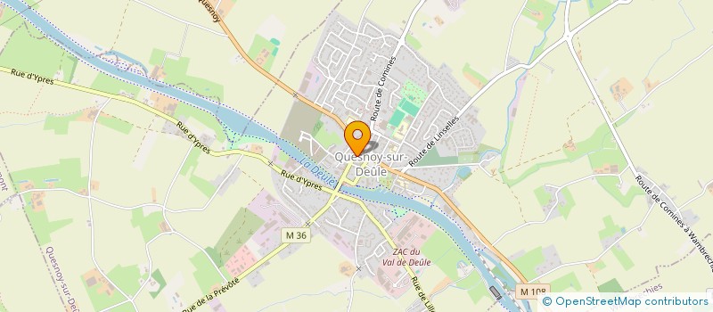 localisation de l'entreprise COIFFURE SANDY à QUESNOY-SUR-DEULE