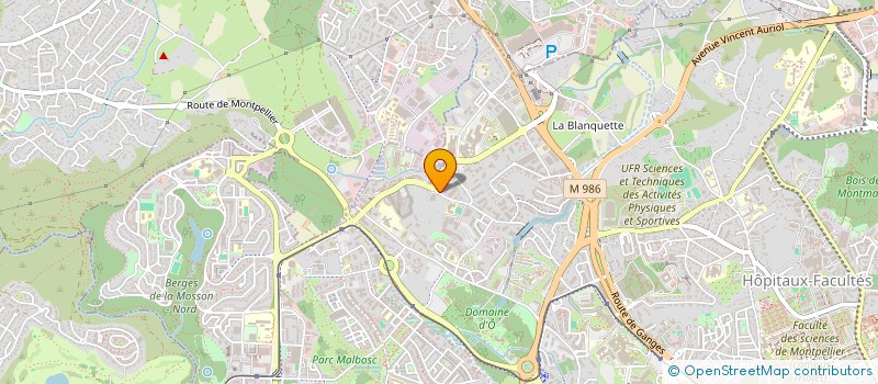 localisation de l'entreprise COIFFURE SB à MONTPELLIER